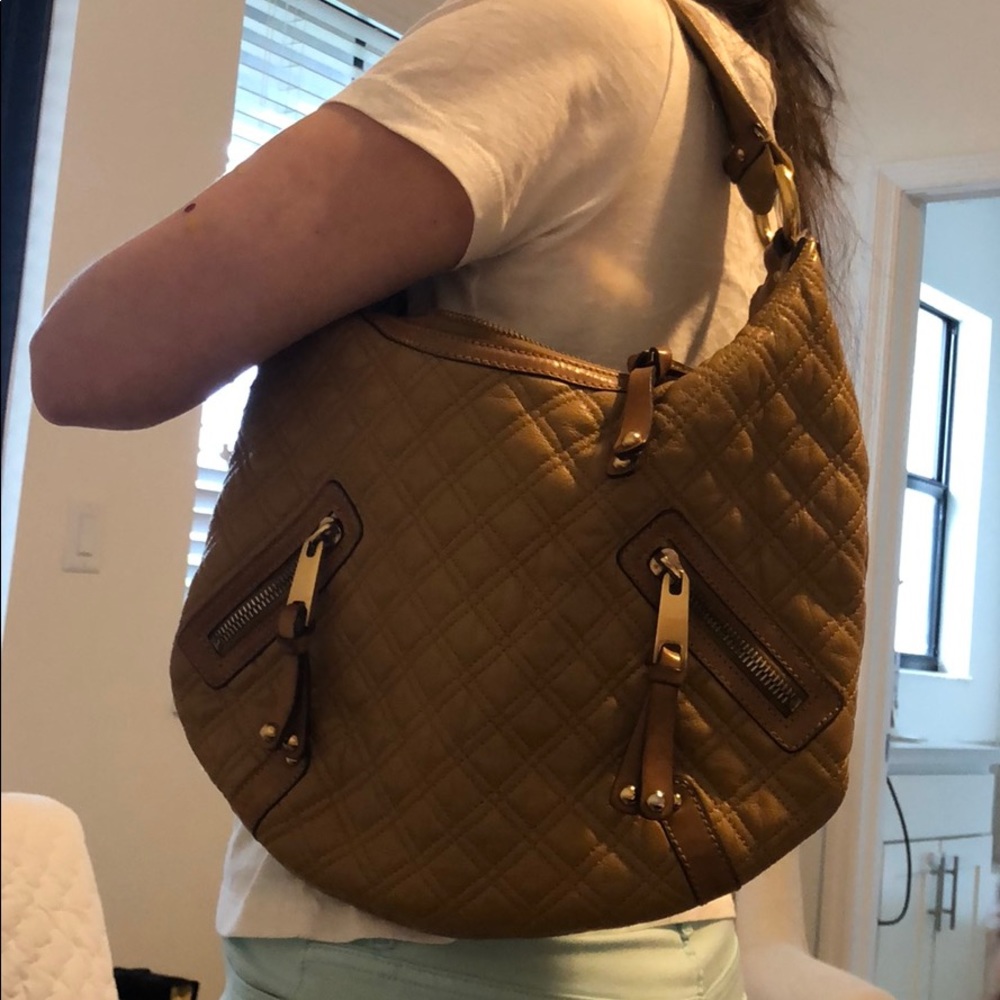 Marc jacobs camel quilted purse